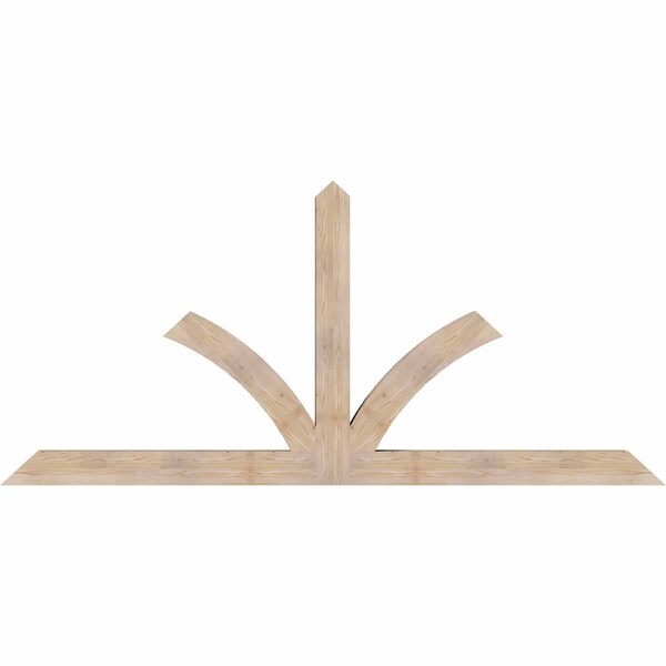 Ekena Millwork Richland Smooth Timber Gable Bracket, Douglas Fir, 108"W x 49"H x 5 1/2"D x 5 1/2"F, 11/12 Pitch GBW108X49X0606RIC00SDF - main